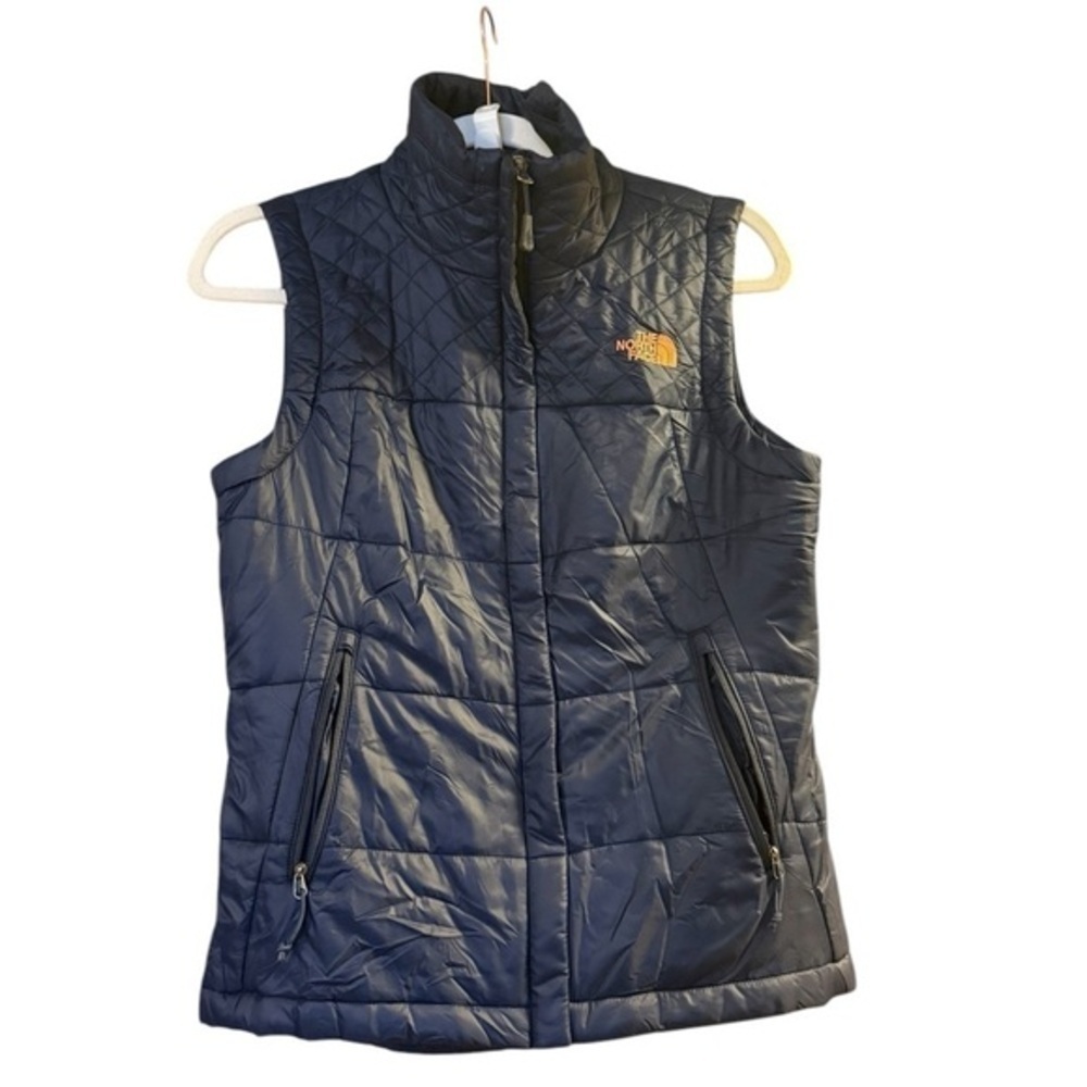 Navy North Face Puffer Vest